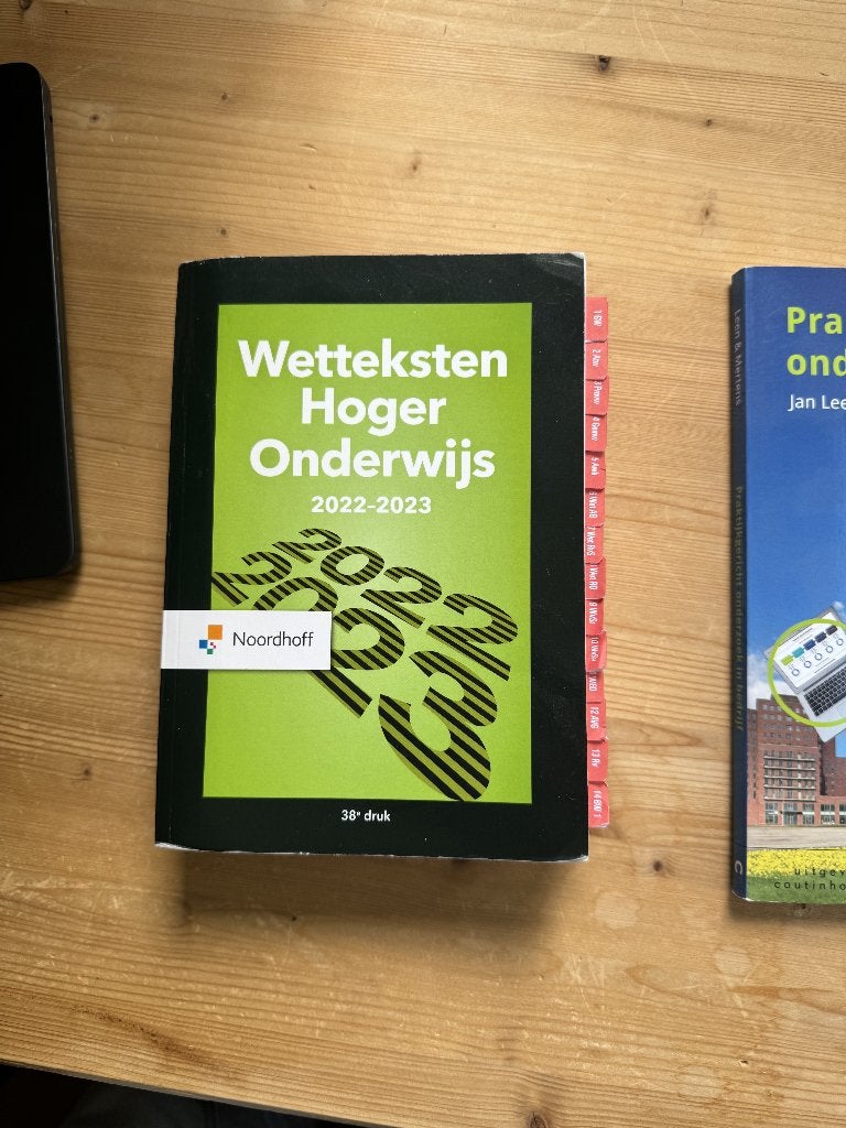 Wetteksten Hoger Onderwijs 2022-2023 (38e druk), Boeken, Ophalen of Verzenden, Beta, Zo goed als nieuw, HBO
