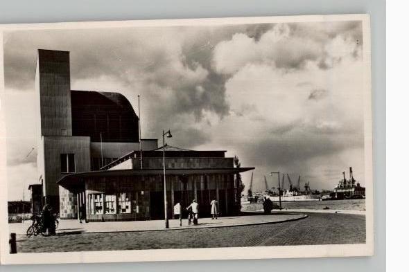 Rotterdam Gebouw maastunnel  zegel + st 1950