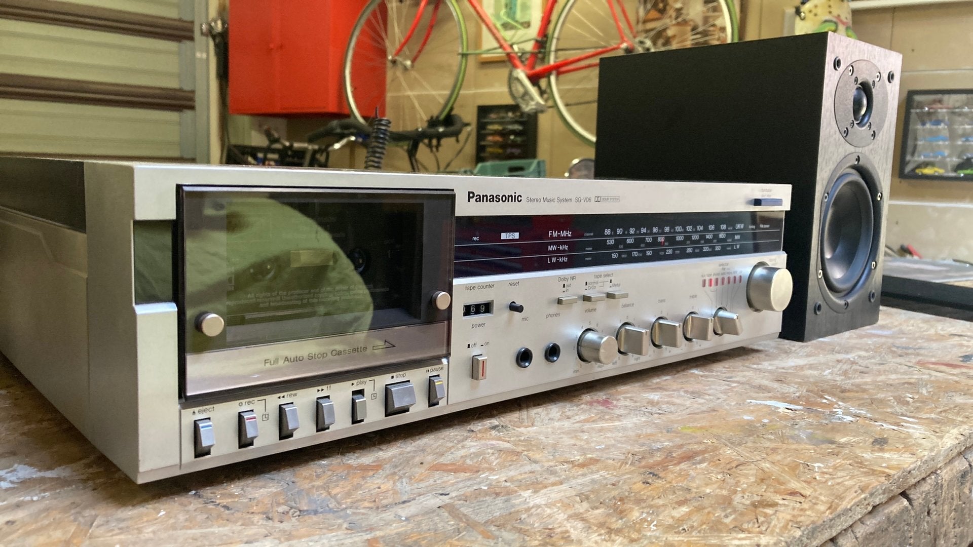 Vintage stereo set Panasonic SG-V06 Denon SC-M39, Ophalen of Verzenden, Gebruikt, Tuner of Radio, Overige merken