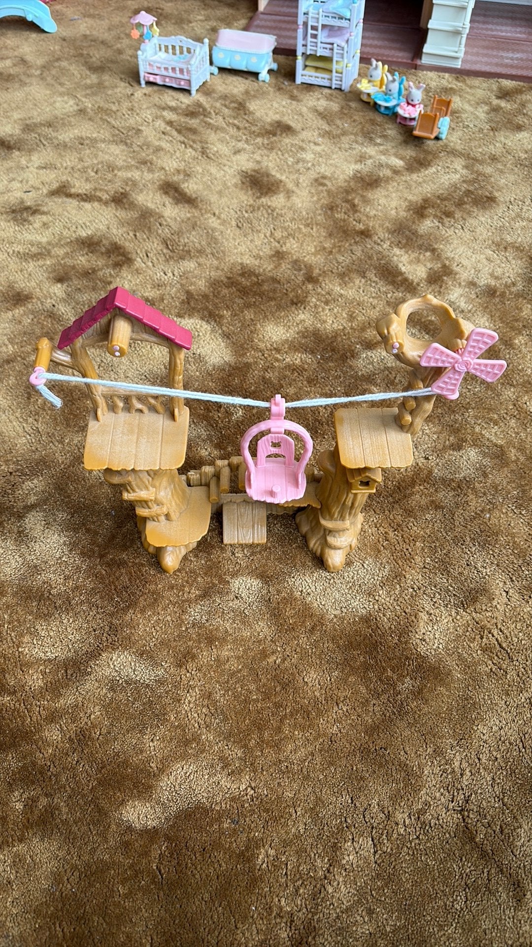Sylvanian Families Boomhut met Kabelbaan, Kinderen en Baby's, Speelgoed | Overig, Ophalen of Verzenden, Gebruikt, Jongen of Meisje