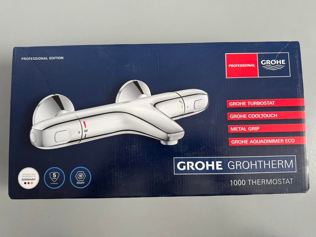 Grohe badkraan Grohtherm 1000 thermostaatkraan 34816003, Ophalen of Verzenden, Nieuw, Chroom, Bad