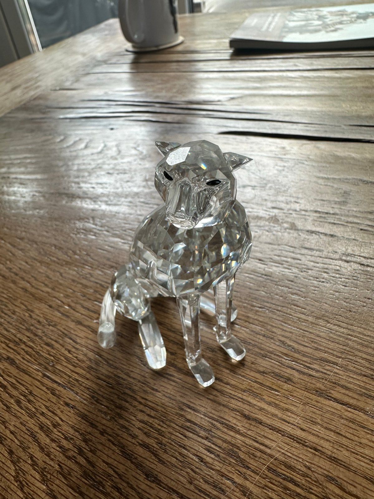 Swarovski Kristallen Cheetah Figuur, Verzamelen, Swarovski, Zo goed als nieuw, Figuurtje, Ophalen of Verzenden