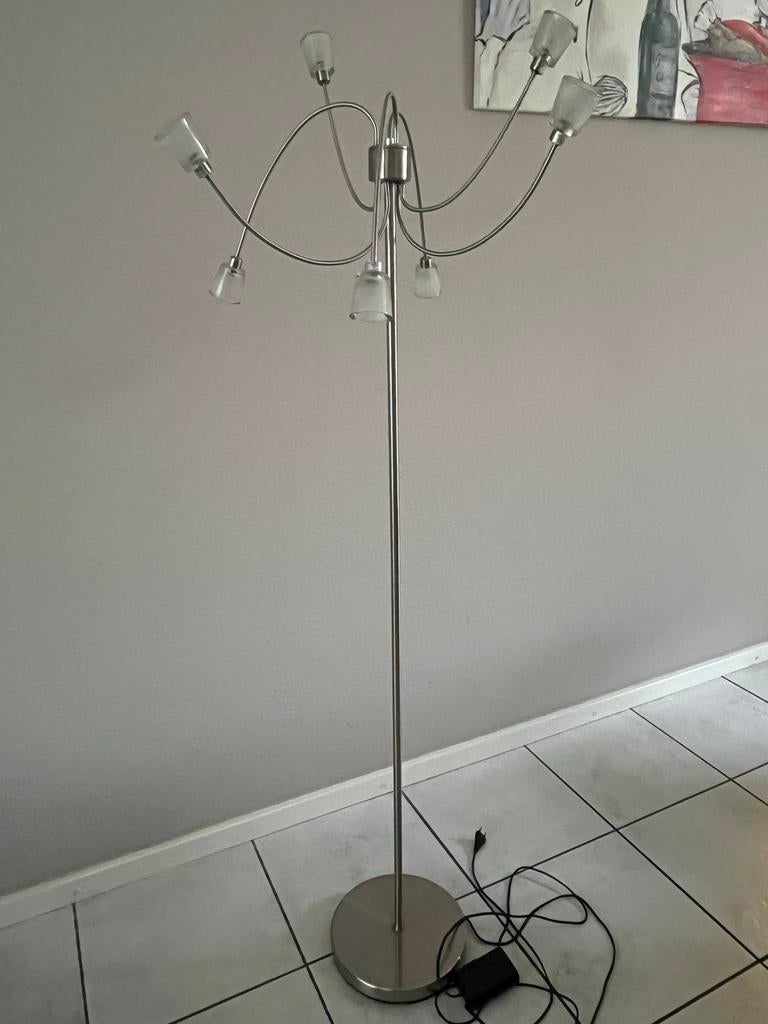 Vloerlamp met dimmer, Ophalen, Gebruikt, Metaal, 150 tot 200 cm