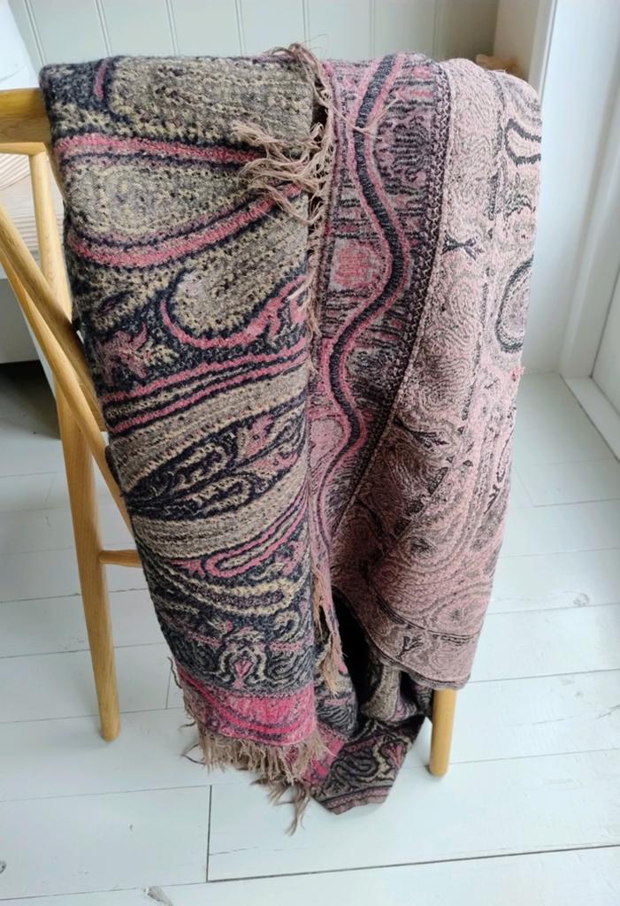 Antiek! Prachtige doek worteldoek bohemian chic!, Ophalen of Verzenden