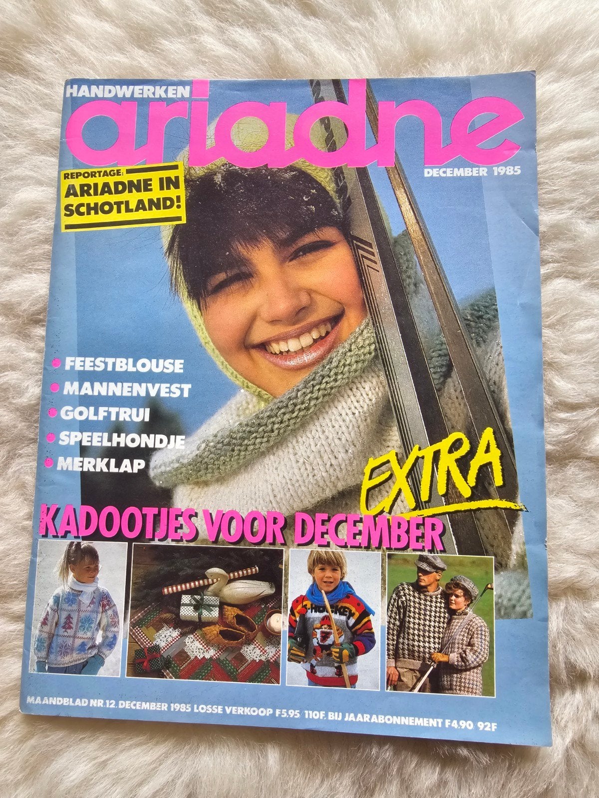 Vintage handwerk tijdschrift Ariadne Nr 12. 1985, Ophalen of Verzenden, Zo goed als nieuw, Damesbladen