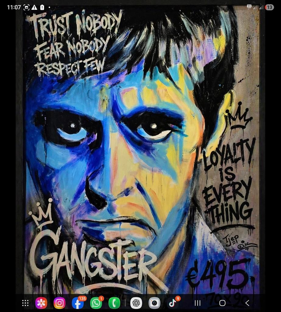 GangSTER ENERGY ON THE WALL
Handgeschilderd origineel
70  9, Ophalen of Verzenden