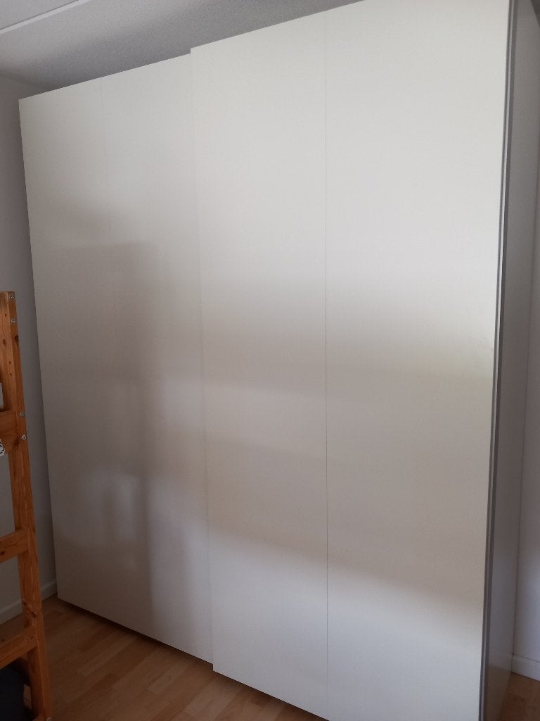 Ruime witte Ikea Pax kledingkast, Ophalen, Ruime witte kledingkast, past in ieder interieur., 200 cm of meer, 200 cm of meer