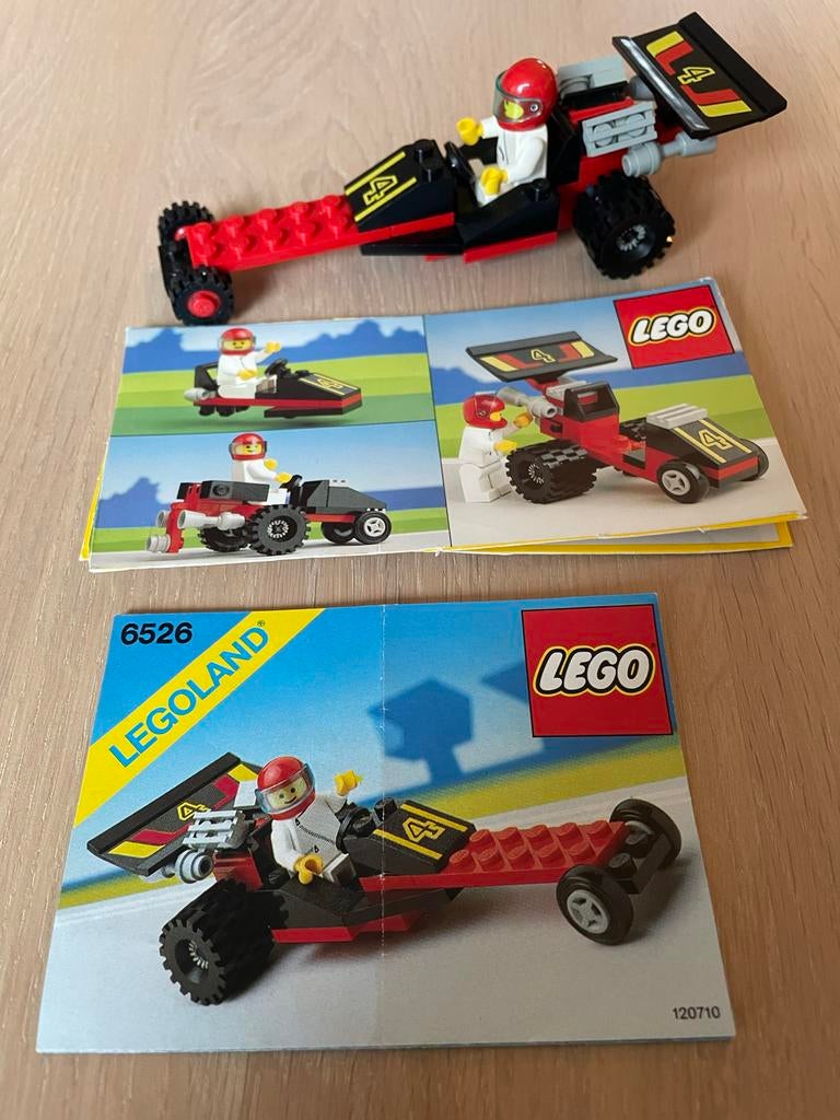 Lego 6526 Race Auto met Minifiguur en Instructies, Kinderen en Baby's, Speelgoed | Duplo en Lego, Lego, Ophalen of Verzenden, Zo goed als nieuw