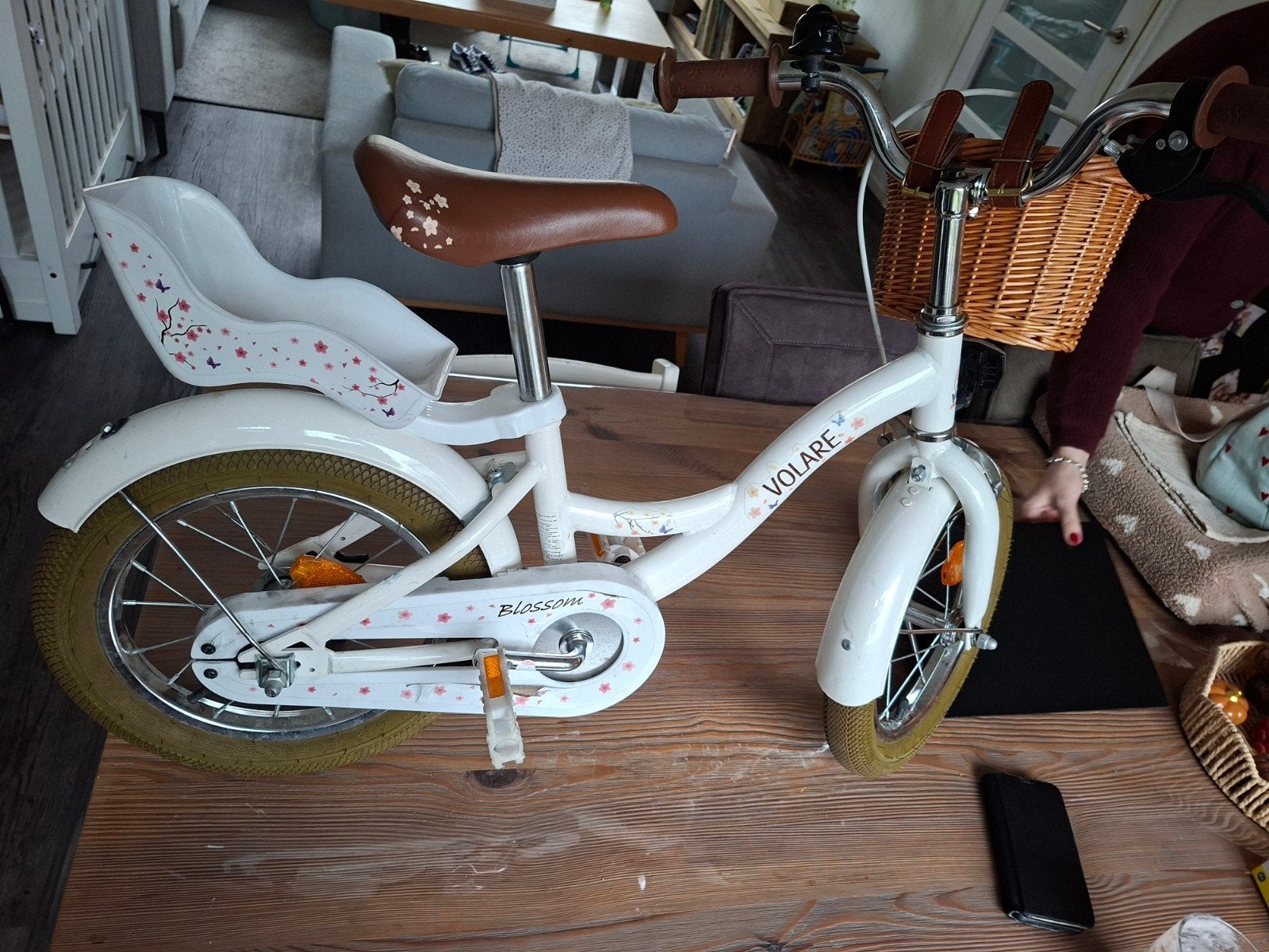 Volare kinderfiets 14inch, Ophalen, Gebruikt, Terugtraprem, Minder dan 16 inch