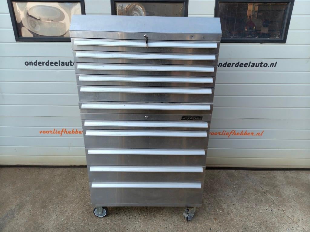 Waterloo RVS gereedschapswagen, Ophalen, RVS, Gebruikt, Gereedschapswagen