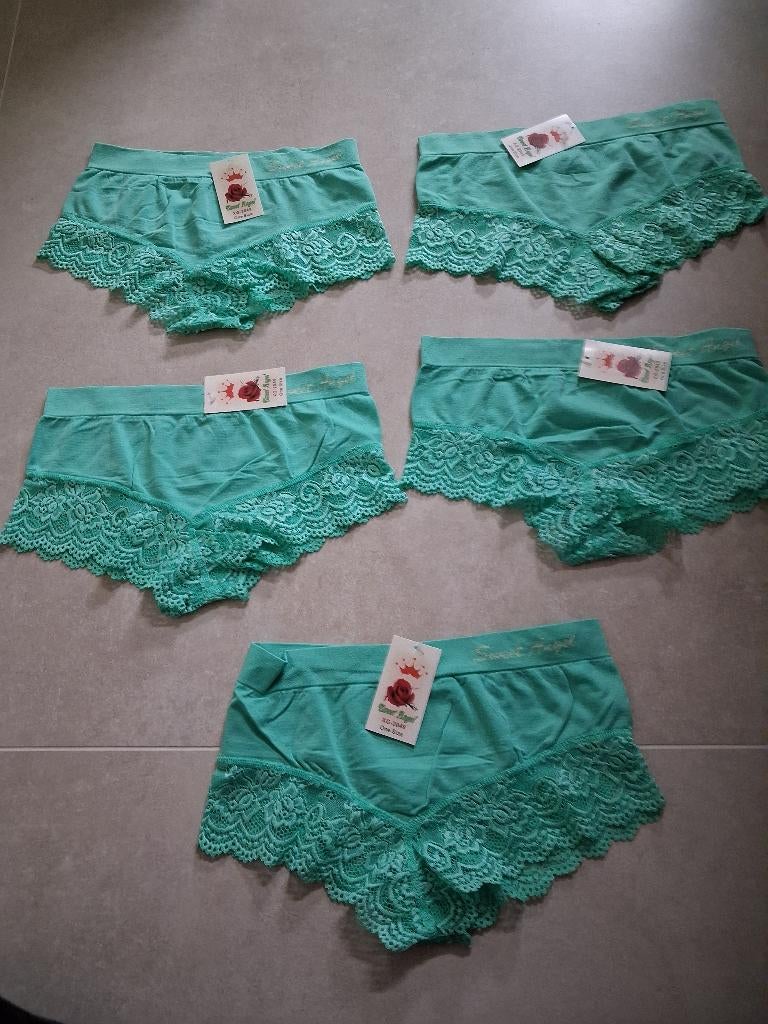 Nieuw! onderbroek/ slip met kant mintgroen, Sweet Angel, Ophalen of Verzenden, Groen, Slip
