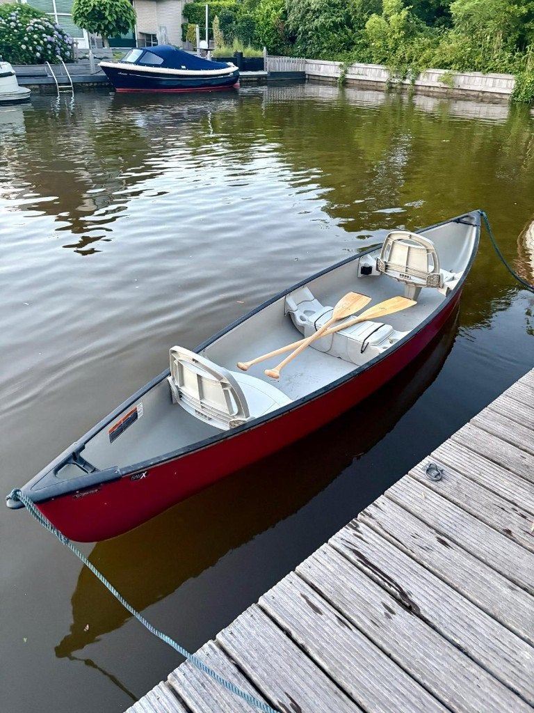 Pelican Explorer 14.6 DLX Kano | 3-persoons, Ophalen, Zo goed als nieuw, Canadese kano of Open kano, Met peddels