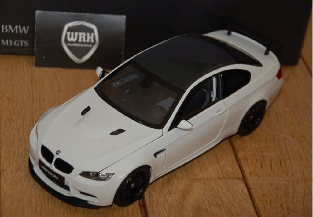 1:18 BMW M3 E92 GTS white Kyosho fully open in doos WRH, Hobby en Vrije tijd, Modelauto's | 1:18, Verzenden, Zo goed als nieuw