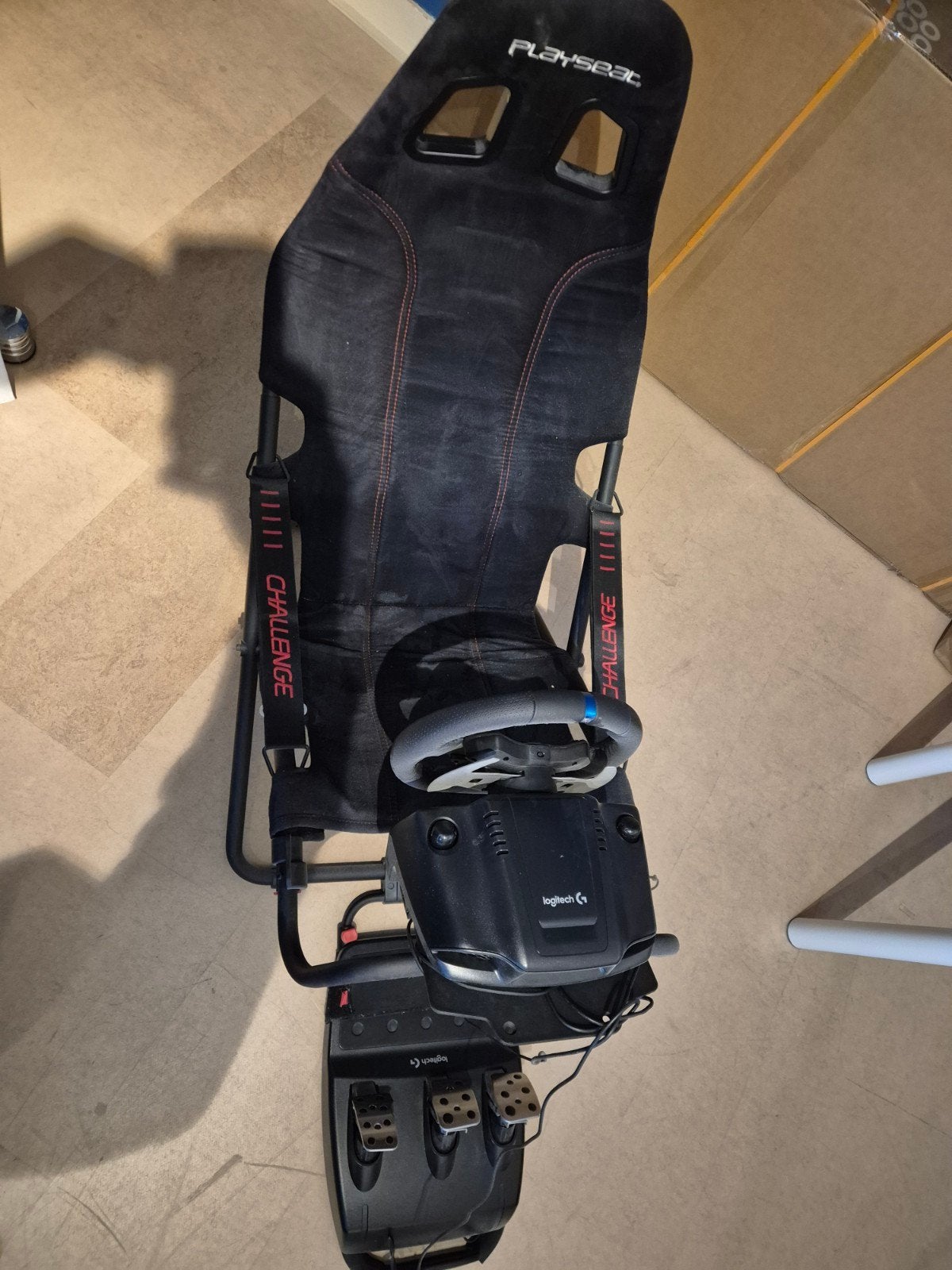Playseat Challenge met Logitech G29 stuur en pedalen, Ophalen, Zo goed als nieuw, Racen en Vliegen