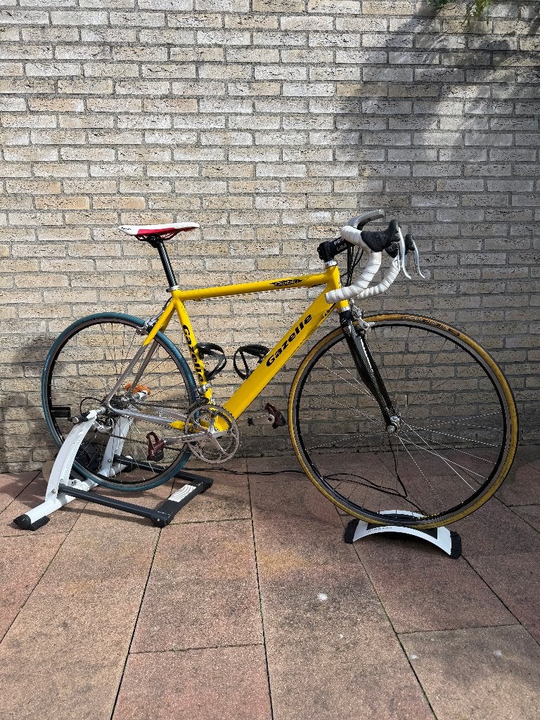 Gazelle Diablo Racefiets 51cm + Tacx Flow Ergo Trainer, Ophalen, 28 inch, Gebruikt, Velgrem
