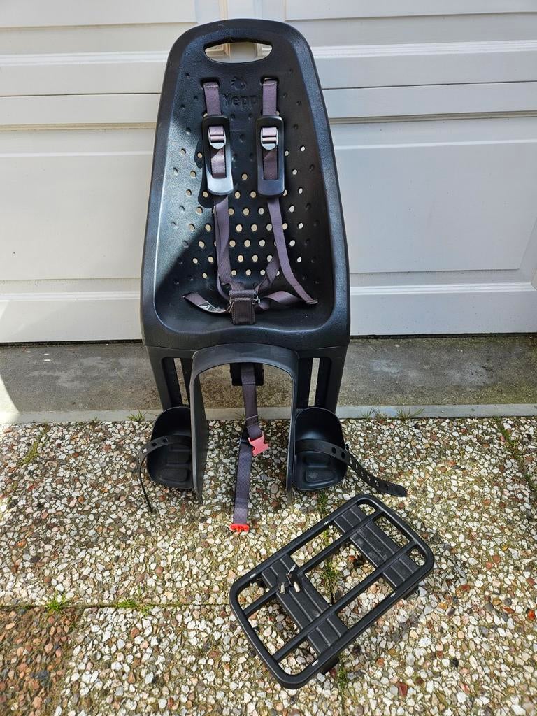 Yepp kinderzitje met bagagedrager, Fietsen en Brommers, Fietsaccessoires | Fietsstoeltjes, 15 t/m 25 kg, Achterzitje, Yepp, Ophalen of Verzenden