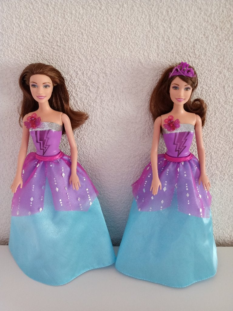 2 CORINNE Poppen van de film BARBIE in Super Prinses, Ophalen of Verzenden, Gebruikt, Pop