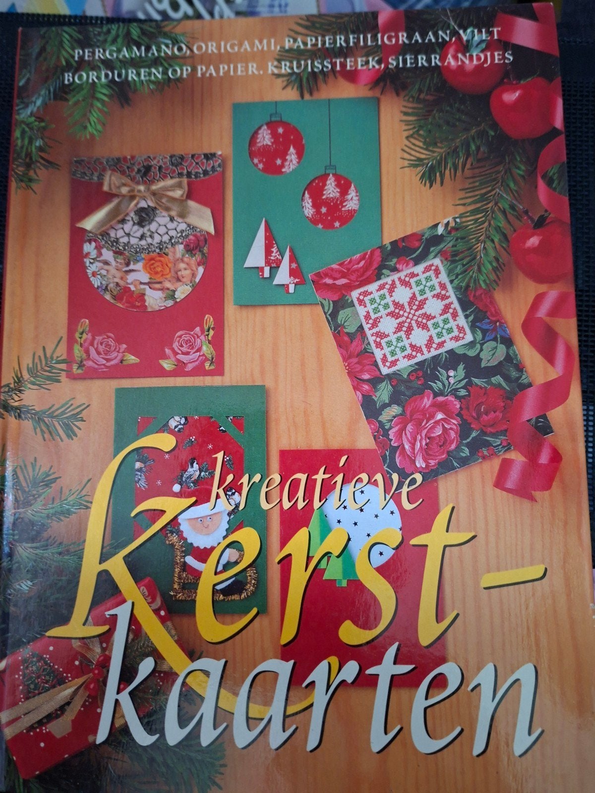 Kreatieve Kerstkaarten: Pergamano, Origami, Kruissteek, Ophalen of Verzenden, Gebruikt, Kerst, Overige typen