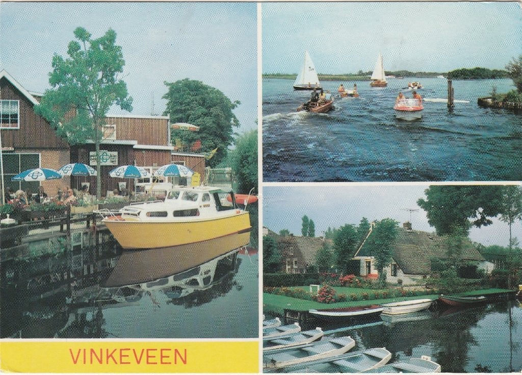 VINKEVEEN Kade Jacht Plassen Sloepen, Verzenden, 1960 tot 1980, Gelopen, Utrecht