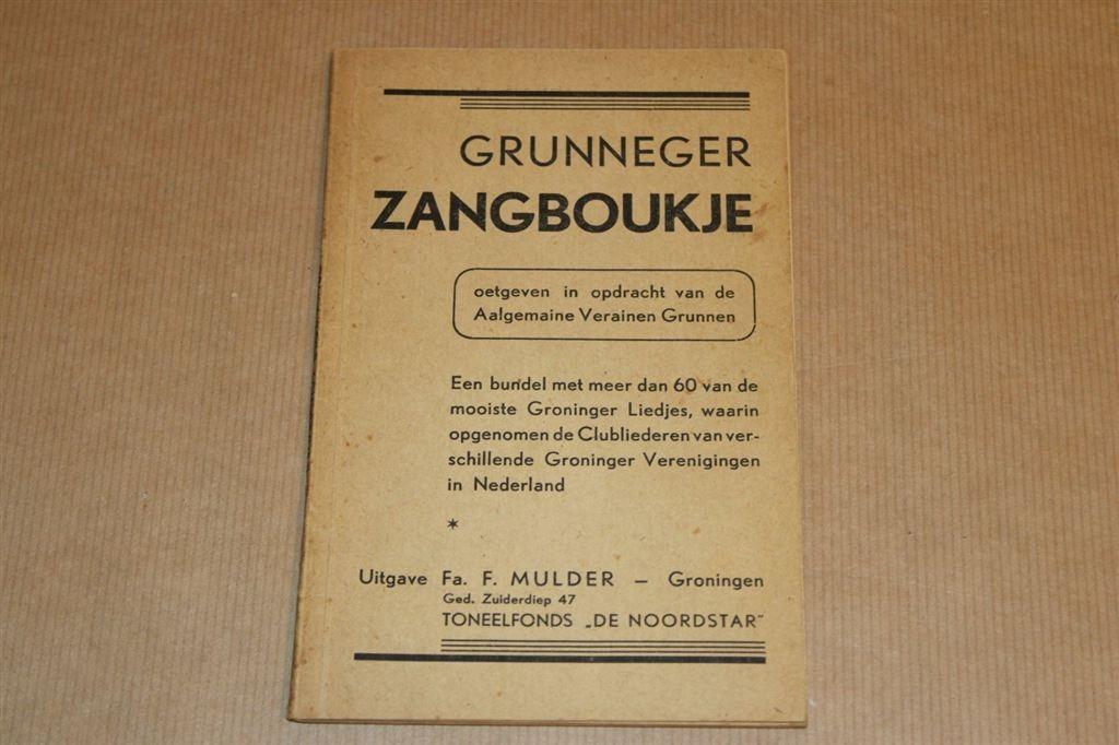 Grunneger Zangboukje - Circa 1950, Boeken, Ophalen of Verzenden, Gelezen