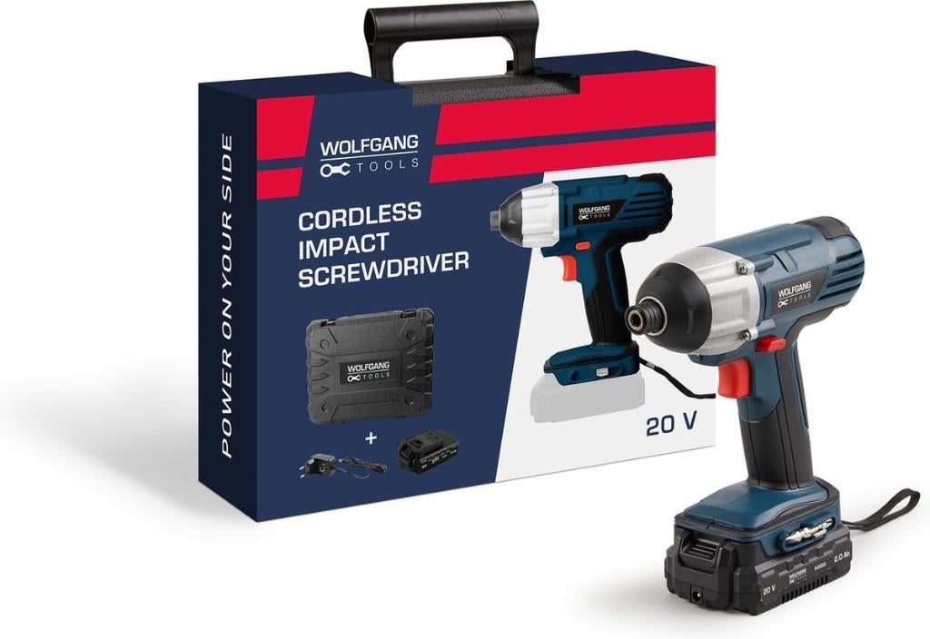 Wolfgang Accu Slagschroevendraaier 20v, Ophalen, Minder dan 400 watt, Boor- en Schroefmachine