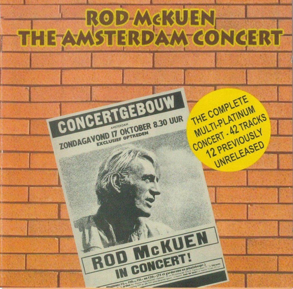 Rod McKuen - The Amsterdam Concert – 2CD Supernet, Cd's en Dvd's, Ophalen of Verzenden, Zo goed als nieuw, Pop, Album