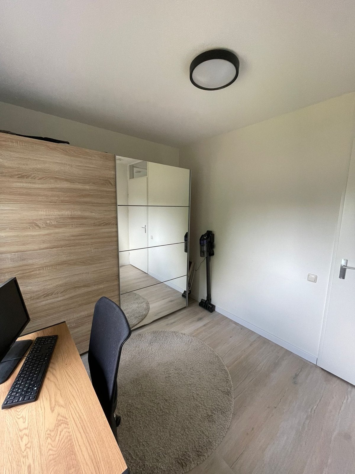 Kledingkast met spiegeldeuren en schuifdeuren, Huis en Inrichting, Kasten | Kledingkasten, Ophalen, 100 tot 150 cm, 200 cm of meer