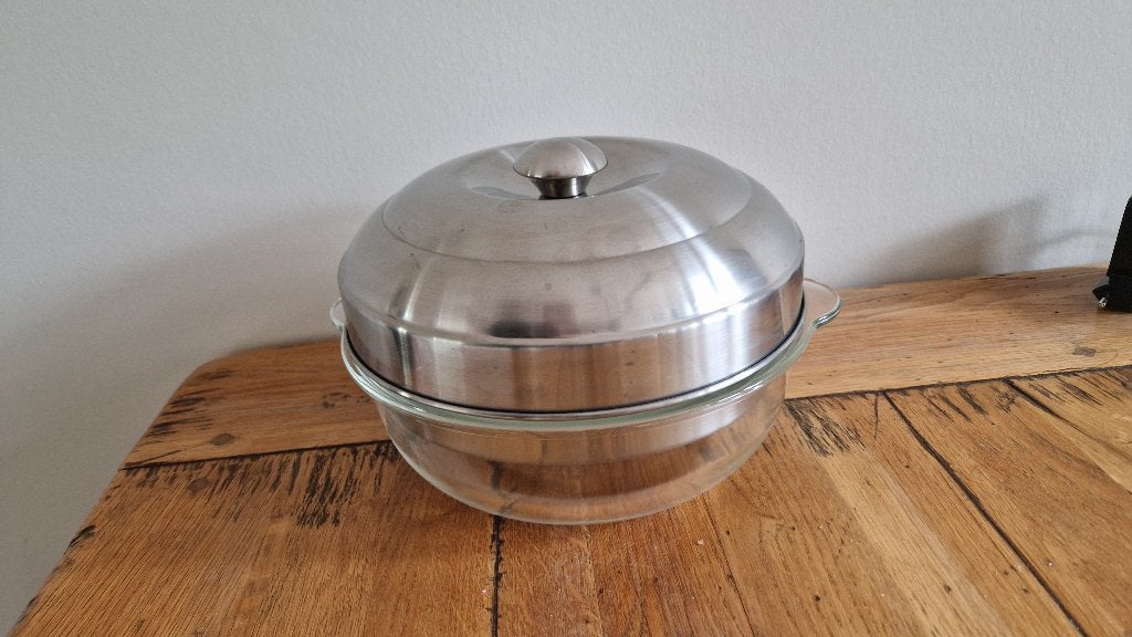 Stoomschaal voor magnetron of oven, Ophalen of Verzenden, Zo goed als nieuw