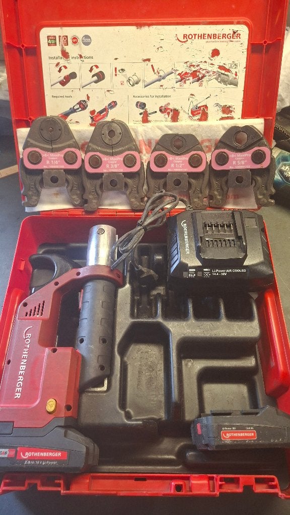 Rothenberger romax compact tt maxi-pro accu perstang, ., Ophalen of Verzenden, Zo goed als nieuw, .