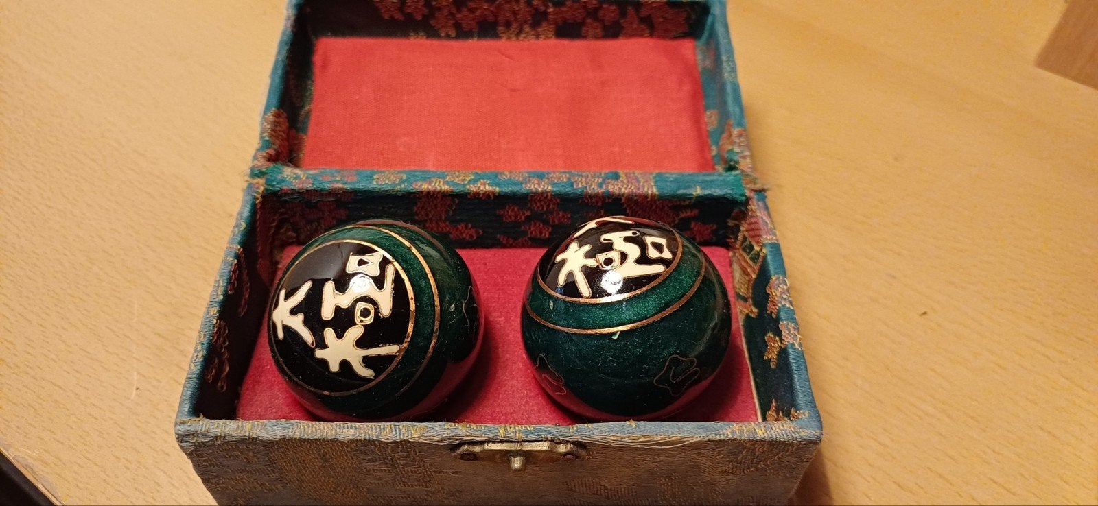 Chinese Baoding ballen in doosje, Ophalen of Verzenden, Gebruikt