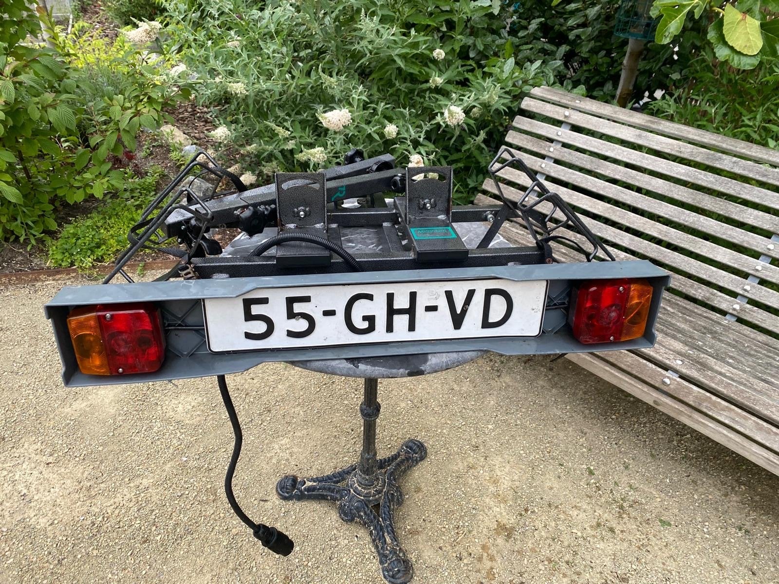 Multidrager voor 2 fietsen (niet-elektrisch) op trekhaak, Auto diversen, Fietsendragers, Ophalen, 2 fietsen, Gebruikt, Trekhaakdrager