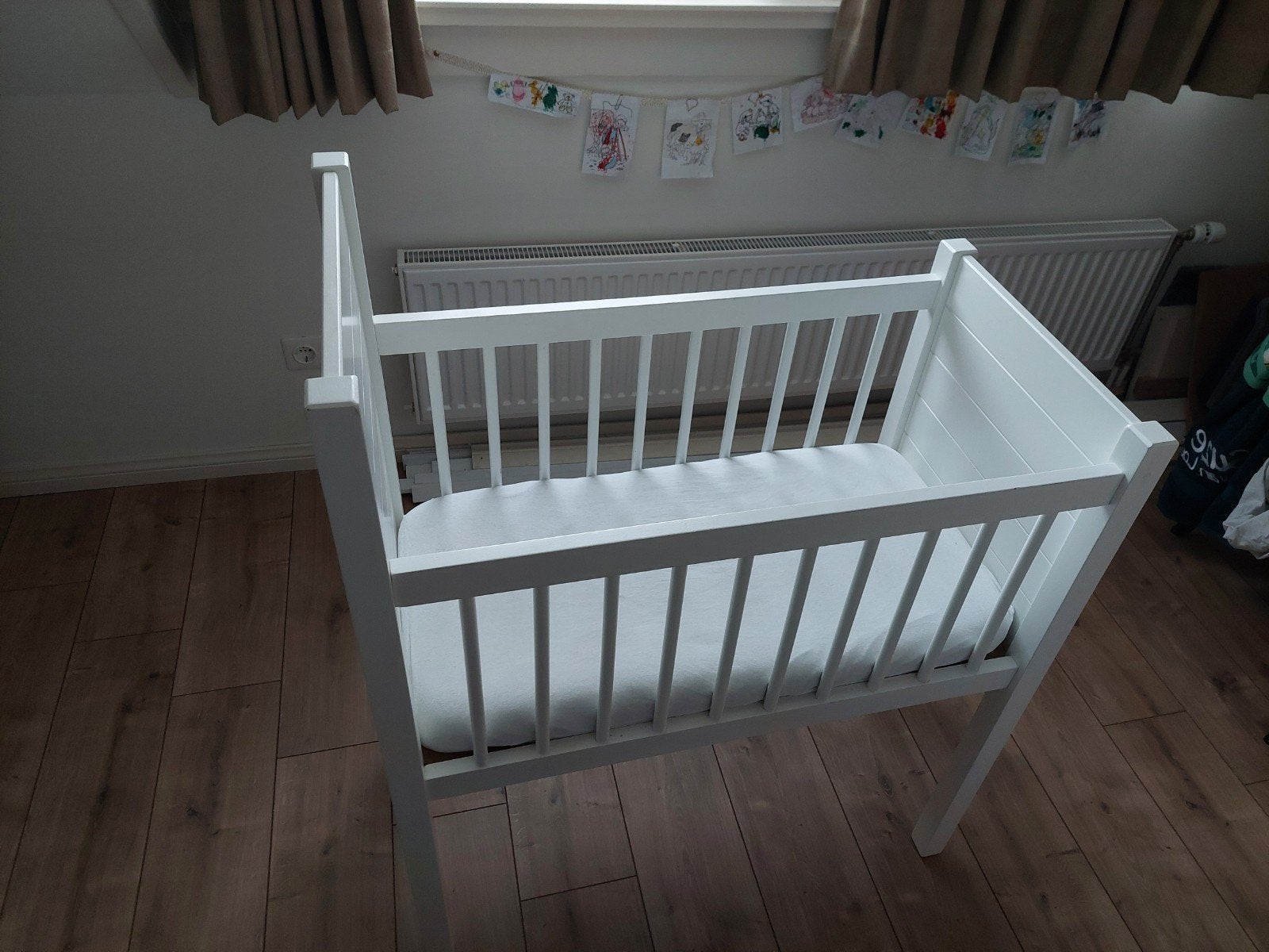 Wit babybedje 80x40 cm, Kinderen en Baby's, Babywiegjes en Ledikanten, Ophalen, Gebruikt, Wieg