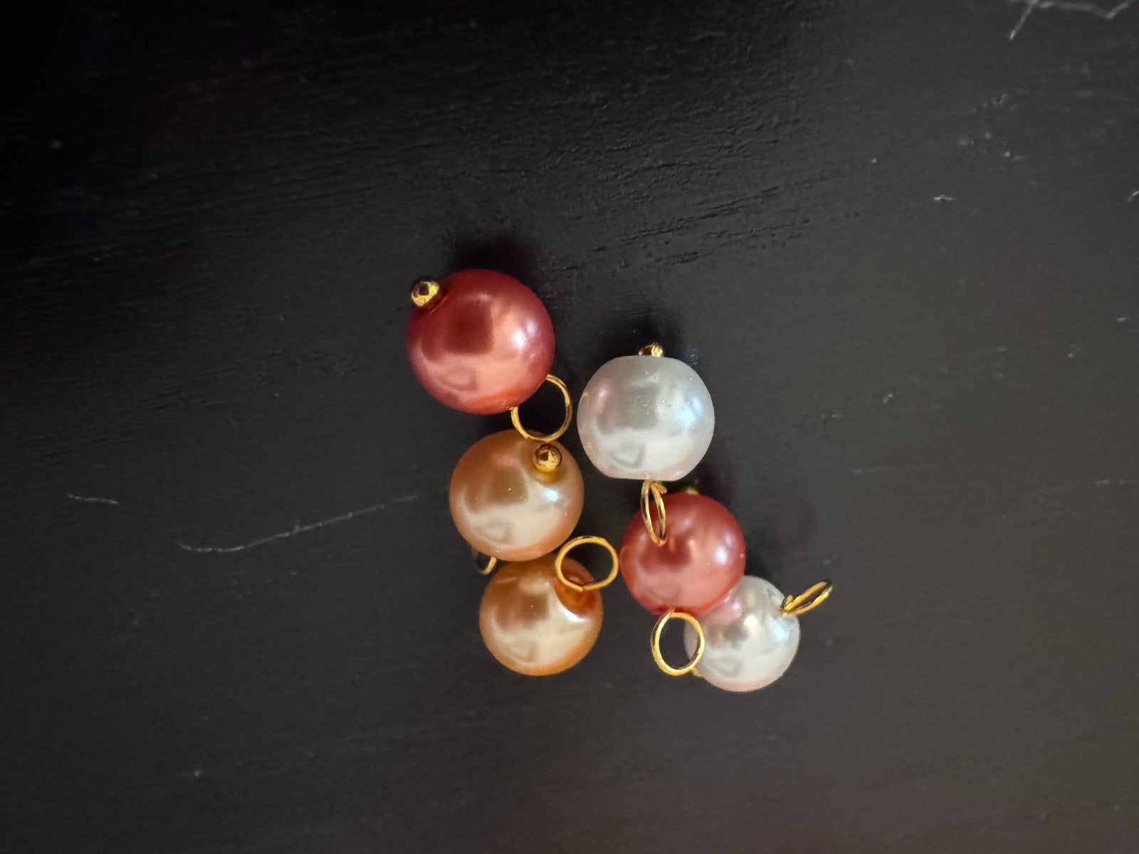 Glazen parels oogjes gold plated 11x8,5mm, Sieraden, Tassen en Uiterlijk, Bedels, Overige merken, Glas of Kristal, Nieuw, Ophalen of Verzenden