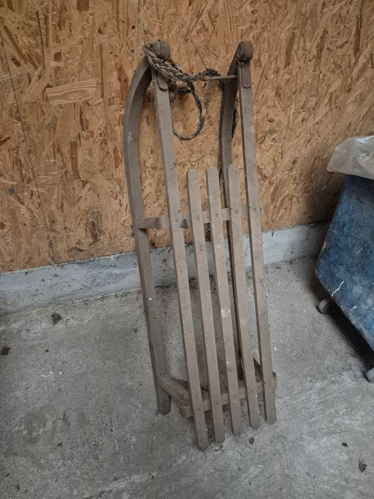 Originele Oude Houten Slee - Klaar voor de Winter, Ophalen, Gebruikt, Hout
