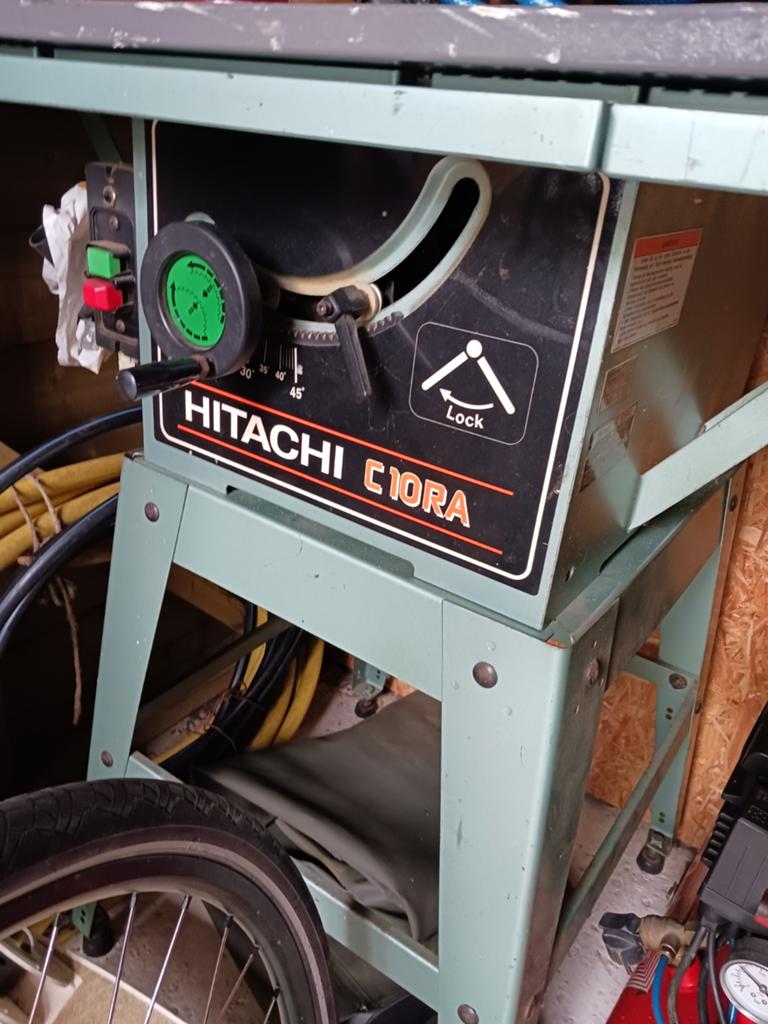 Hitachi C10RA Zaagtafel - Krachtige Tafelzaag, Doe-het-zelf en Verbouw, Gereedschap | Zaagmachines, Gebruikt, Cirkelzaag, 70 mm of meer