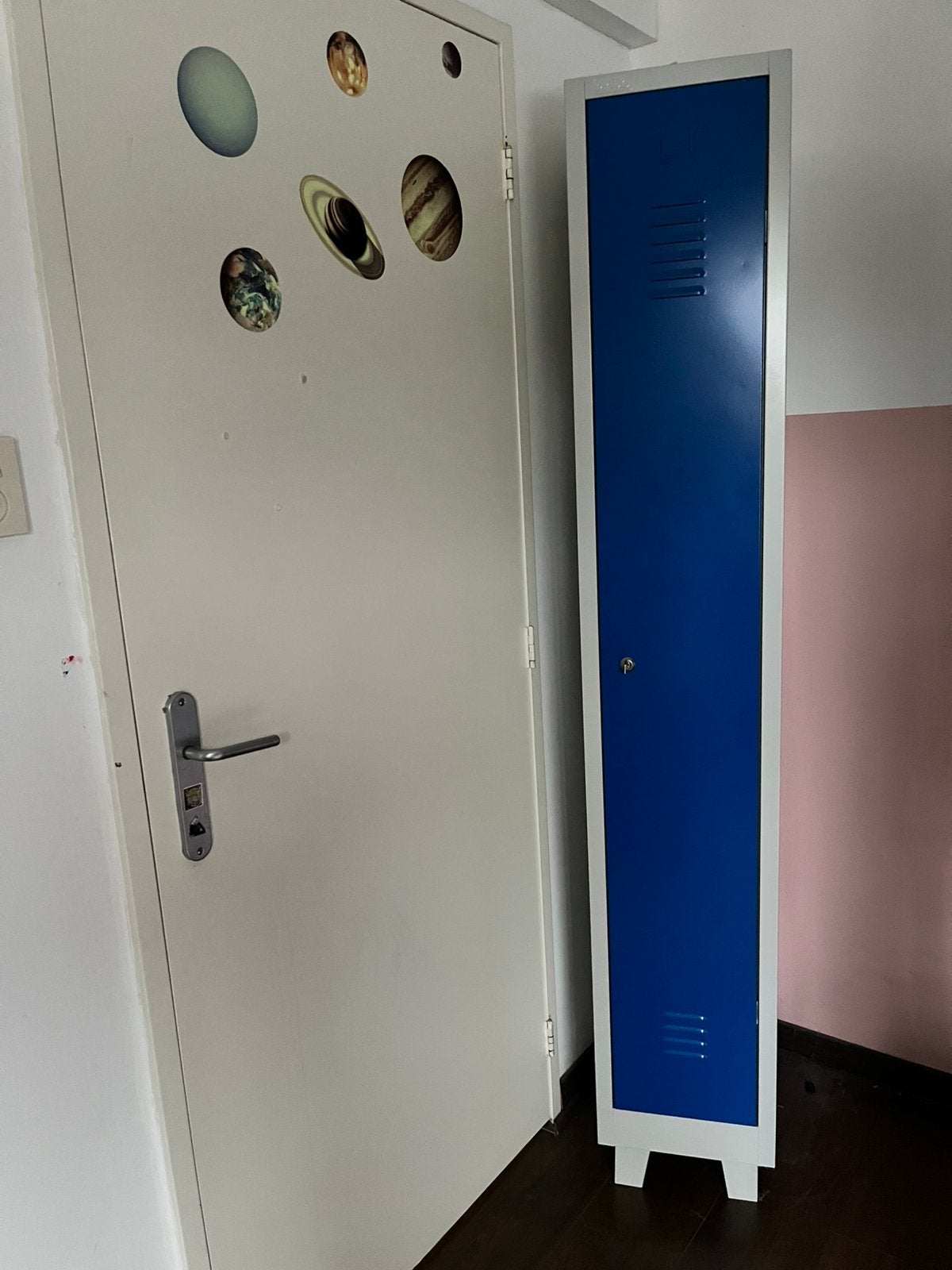Locker kast blauw grijs, Ophalen, Gebruikt