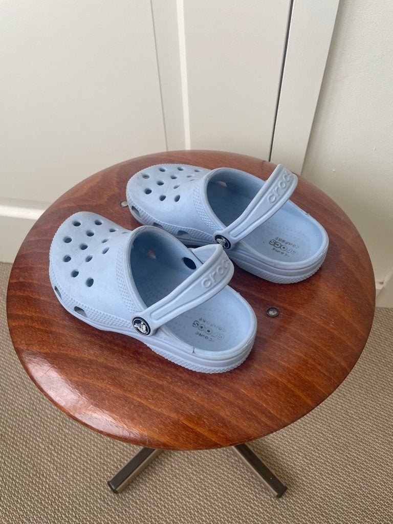 Crocs lichtblauw Maat 12, Crocs, Meisje, Overige typen, Ophalen of Verzenden