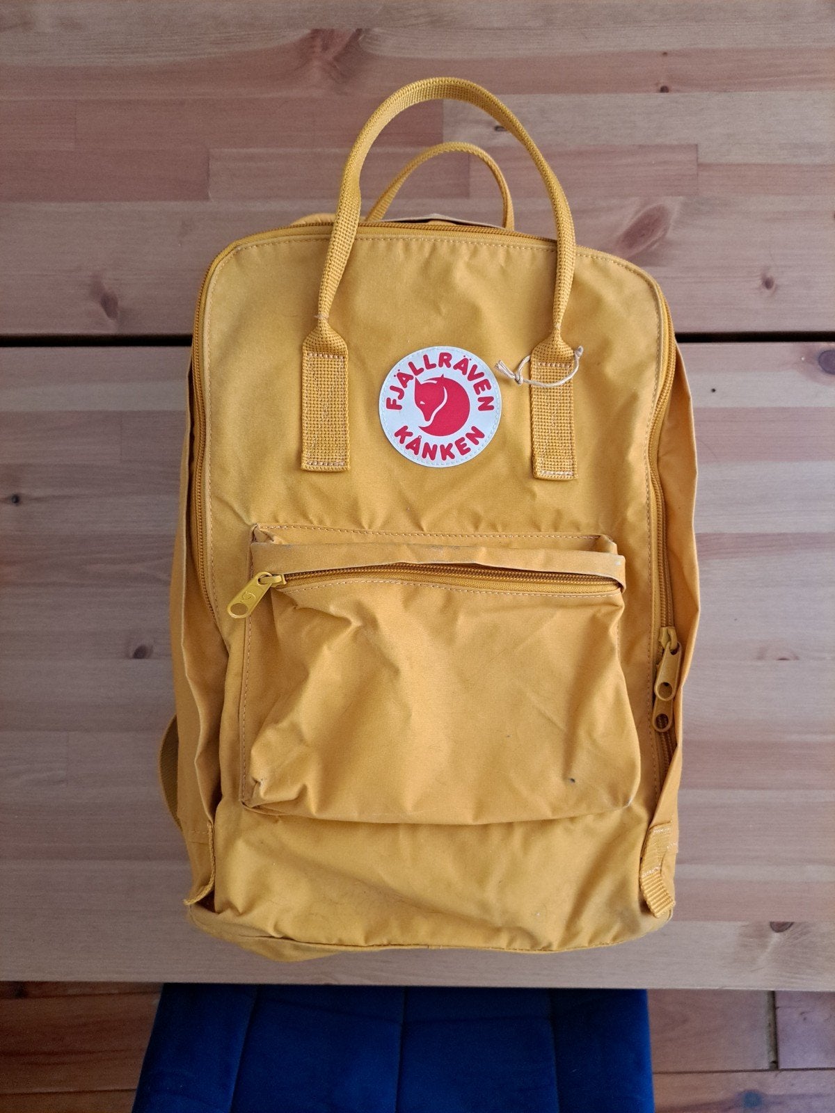Fjällräven Kånken rugzak - Geel, Overige merken, Gebruikt, 25 tot 40 cm, Ophalen of Verzenden