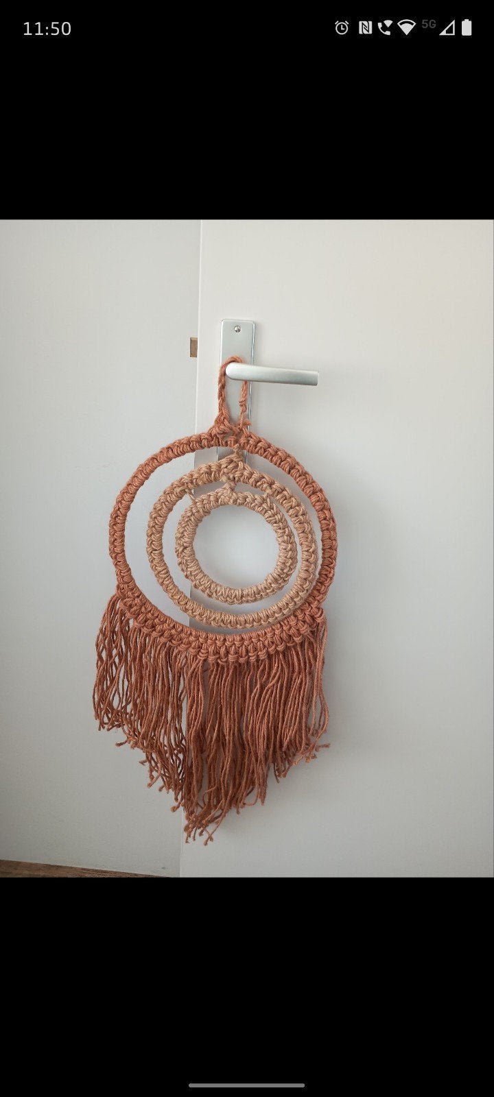 macramé wand hanger, Ophalen of Verzenden