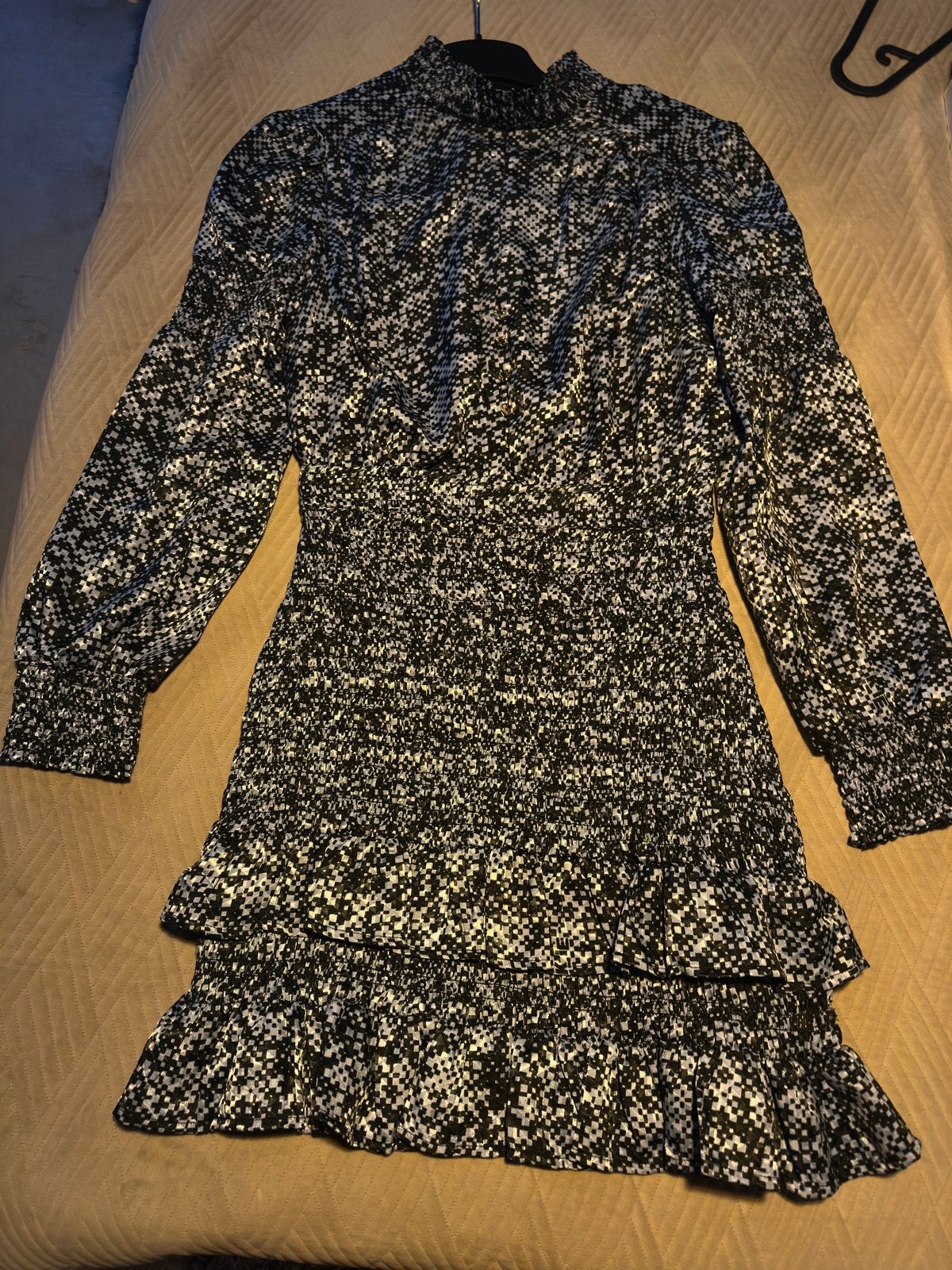 Mooi Nikkie jurkje, Blauw, Ophalen of Verzenden, Zo goed als nieuw, Maat 36 (S)