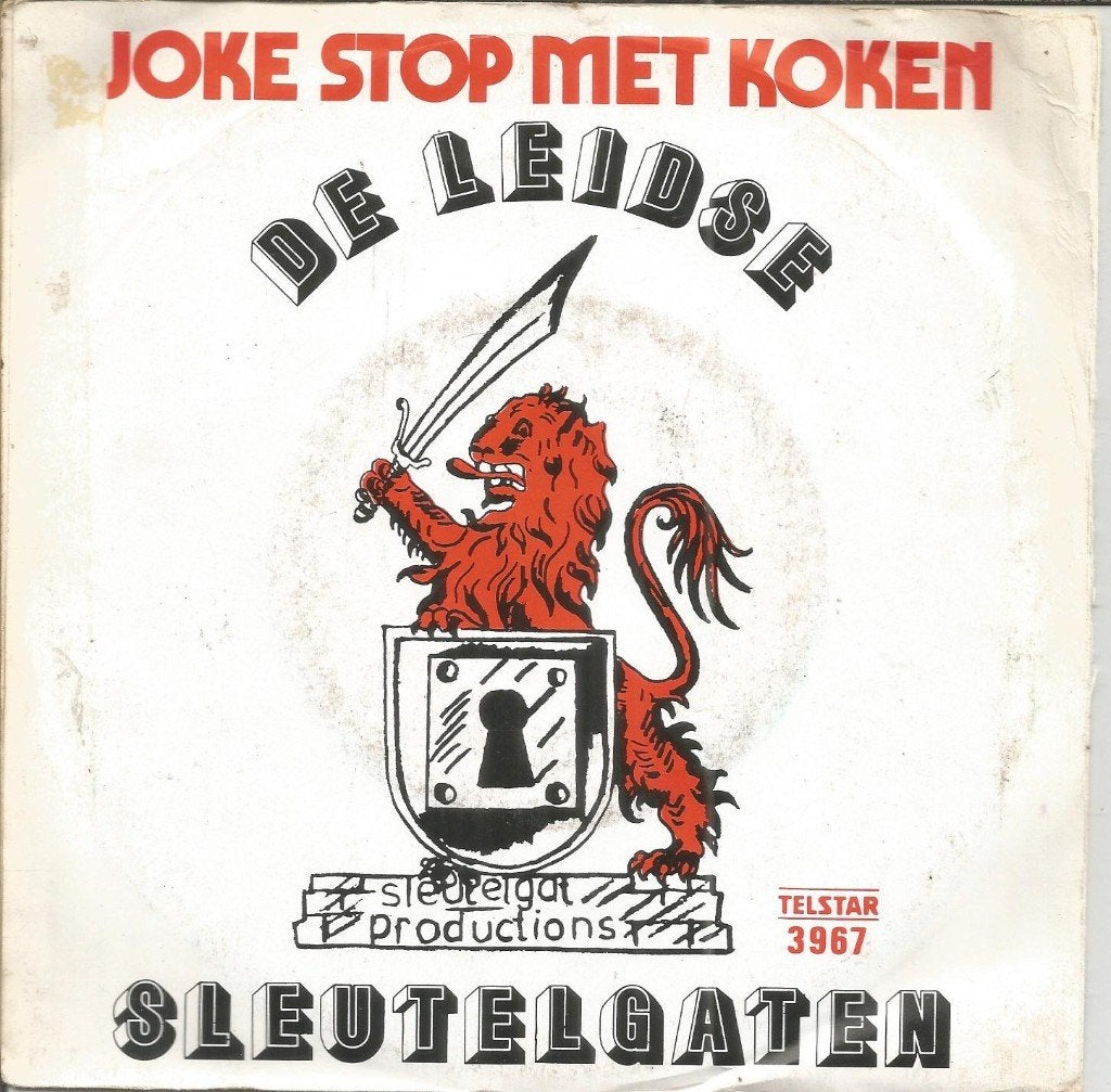 De Leidse Sleutelgaten ‎– Joke Stop Met Koken (1983), Gebruikt, Fotohoes, 7 inch, Ophalen of Verzenden