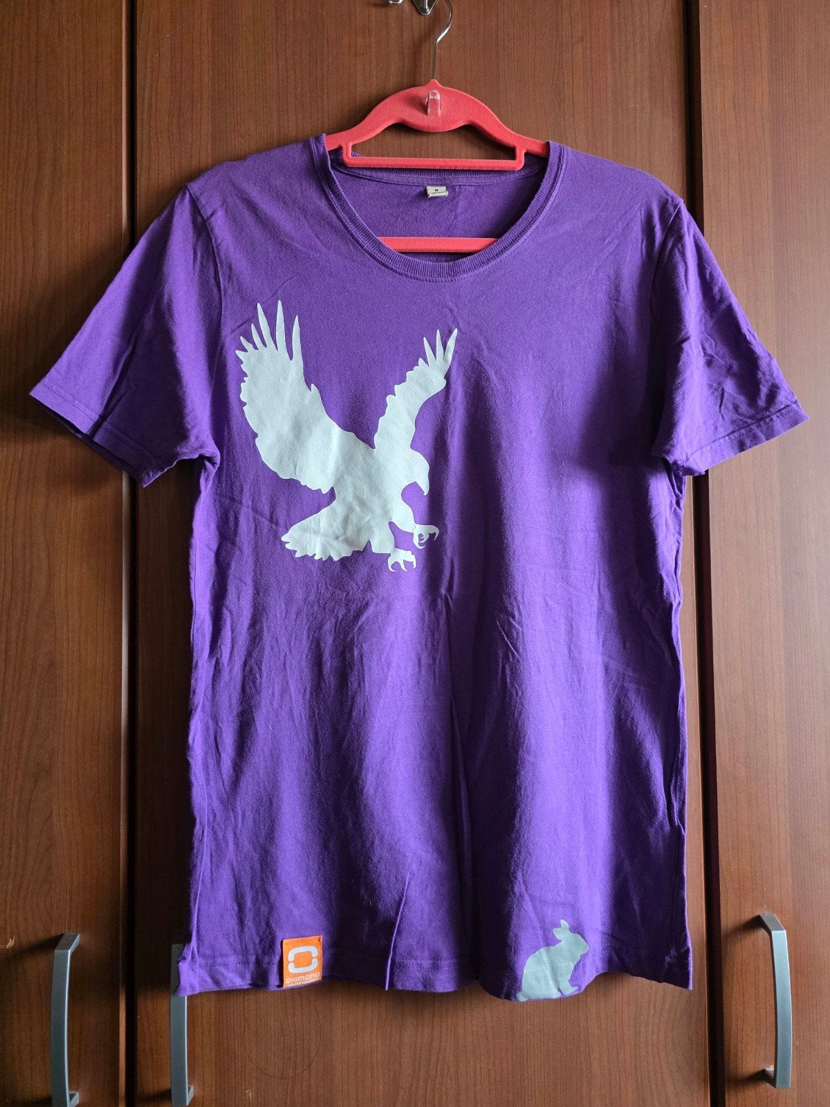Okimono limited edition Paars T-shirt met adelaarprintdetail, Kleding | Heren, Maat 48/50 (M), Paars, Ophalen of Verzenden, Okimono