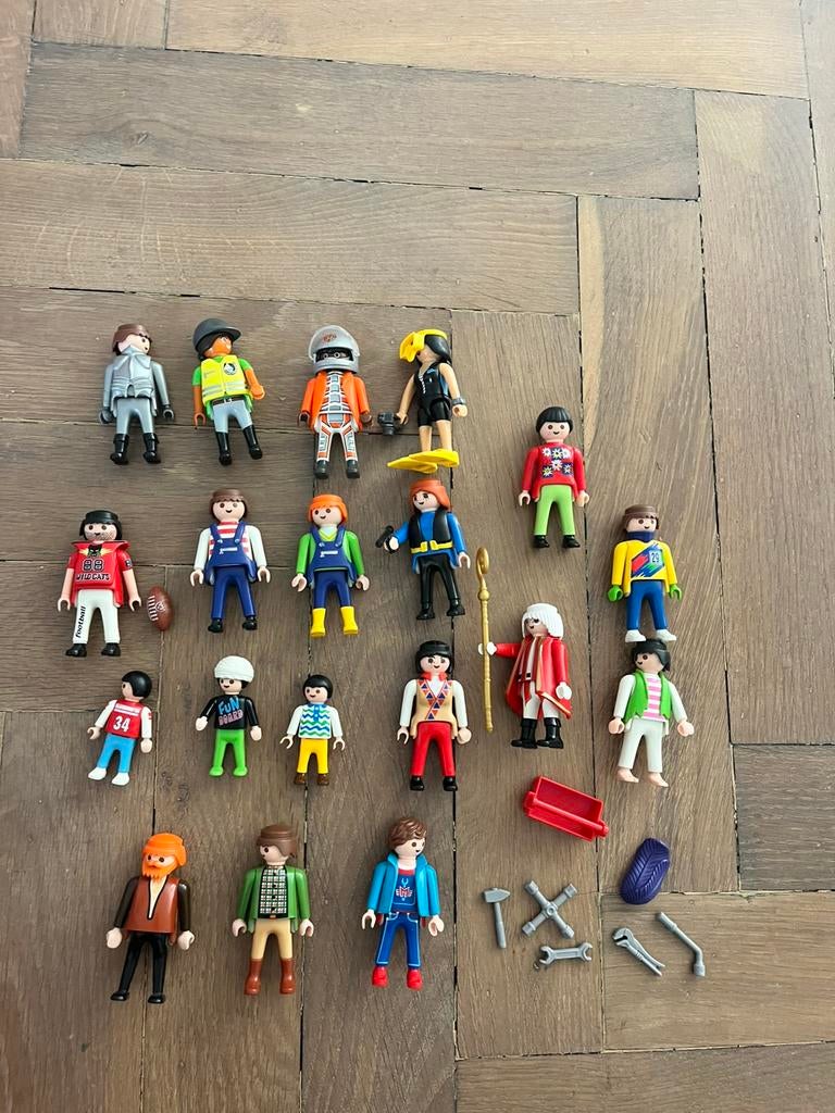 Playmobil figuur rugby paarden duiker politie mozard kind, Ophalen of Verzenden, Zo goed als nieuw, Los playmobil