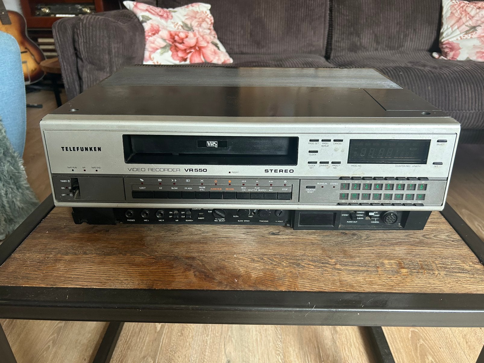 Telefunken vr550 vhs videorecorder 80s vintage, Ophalen of Verzenden, Gebruikt, VHS-speler of -recorder