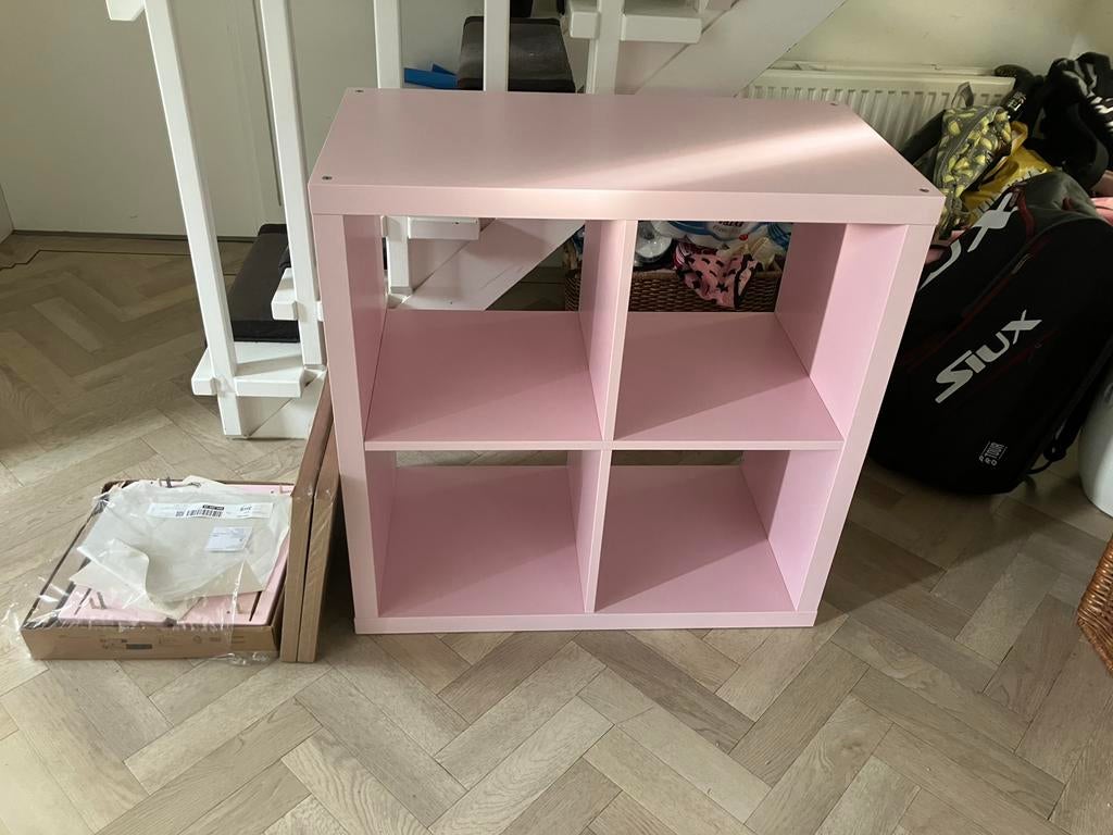 Ikea kallax kastje roze, Kast, Zo goed als nieuw, 75 tot 100 cm, Minder dan 50 cm