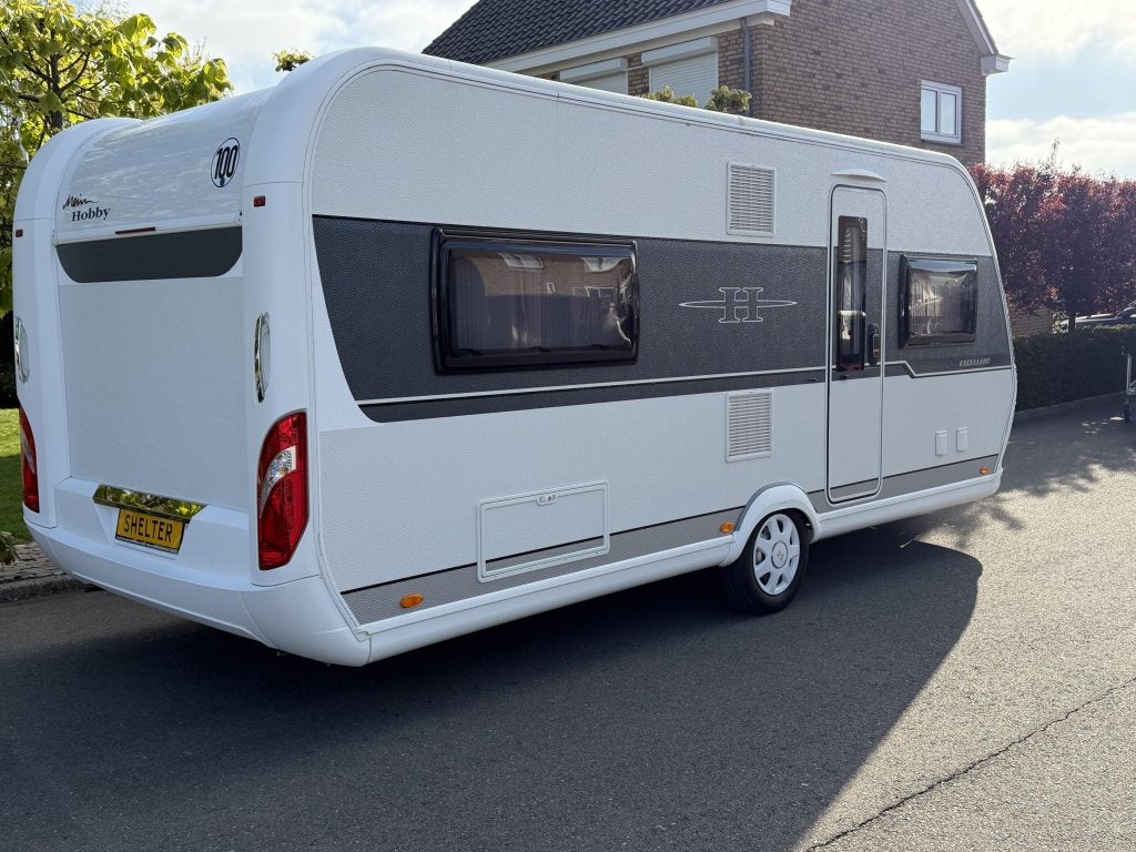 Hobby Excellent 540 UF verkocht, Caravans en Kamperen, Caravans, Rondzit, Hobby, Schokbreker, Bedrijf