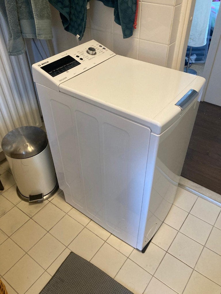 Bosch Serie 6 Exclusiv bovenlader wasmachine - WOT24497NL, Gebruikt, Verzenden, Bovenlader, 85 tot 90 cm