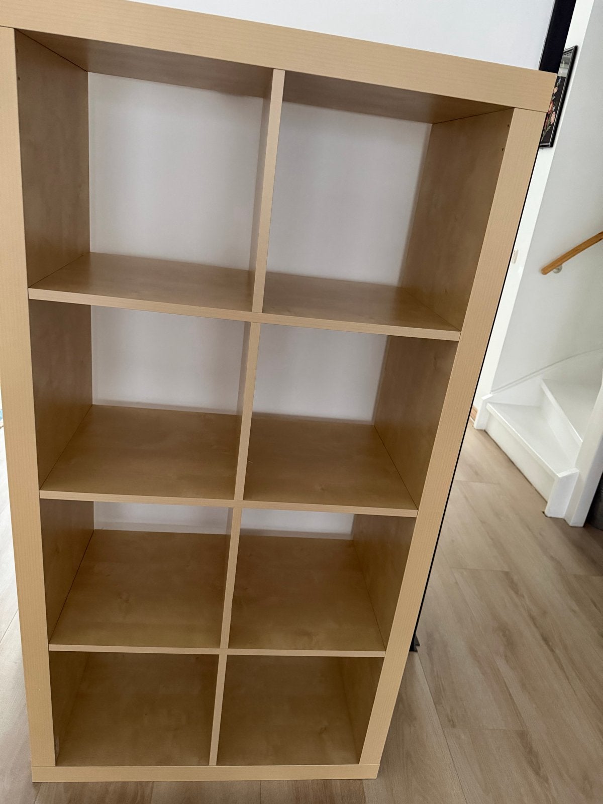 IKEA Kallax Kast 4x2 Vakken - Licht Hout, Ophalen, Met plank(en), 100 tot 150 cm, 50 tot 100 cm