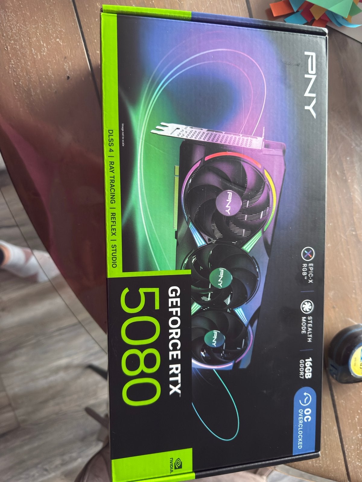 PNY GeForce RTX 5080 OC ARGB Grafische Kaart, Computers en Software, Videokaarten, Ophalen, HDMI, GDDR6, Nieuw