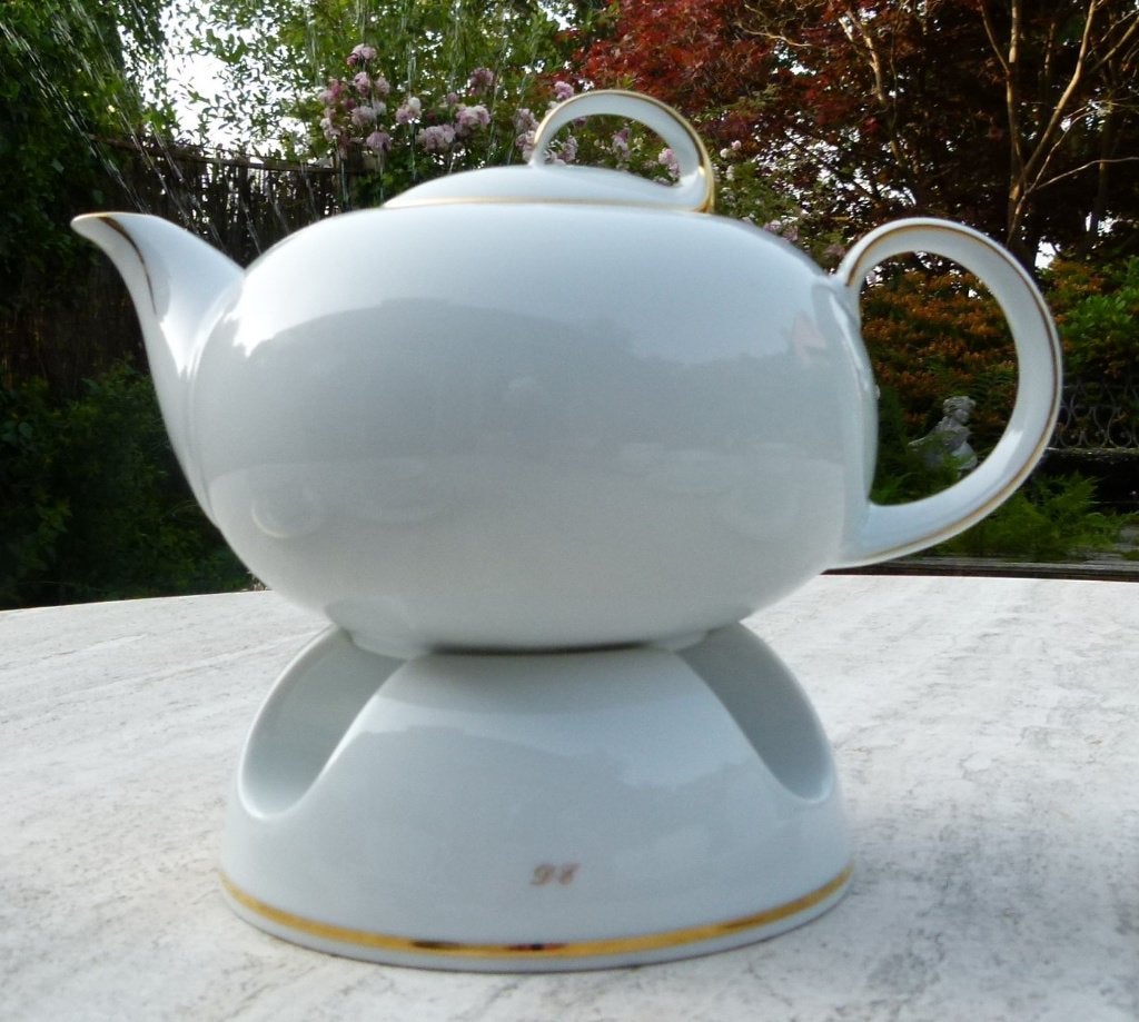 Super Mooi Douwe Egberts Thee Servies Wit met Gouden Bies, Overige merken, Klassiek, Nieuw, Ophalen of Verzenden